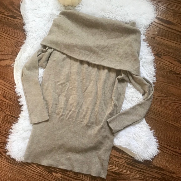 Ella Moss wool blend off shoulder wool blend sweater - Picture 2 of 5